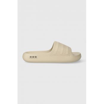 adidas Originals papuci Adilette Ayoon femei, culoarea bej GX7064