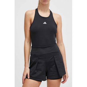 adidas Performance pantaloni scurți de antrenament Tennis Match culoarea negru, uni, high waist HZ4298