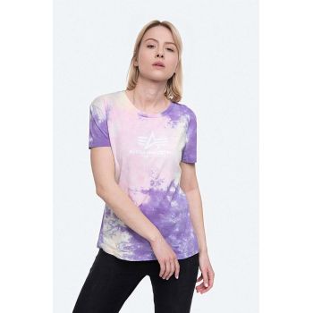 Alpha Industries tricou din bumbac Basic Tee Batik Wmn culoarea roz 116084.536-pink