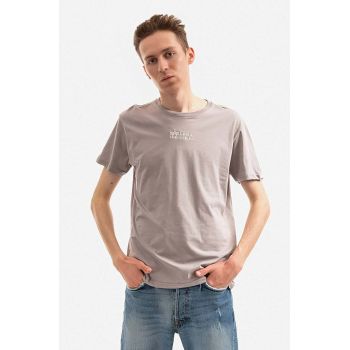 Alpha Industries tricou din bumbac culoarea gri, uni 118529.643-grey