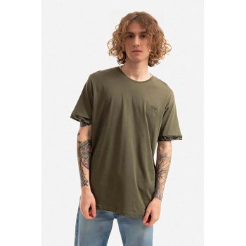 Alpha Industries tricou din bumbac culoarea verde, uni 106509.634-green