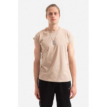 Alpha Industries tricou din bumbac Organics EMB culoarea bej, cu imprimeu 118531.627-cream ieftin