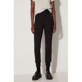 Champion pantaloni de trening Spodnie Champion Rib Cuff Pants 115140 KK001 culoarea negru, uni 115140-KK001 de firma original