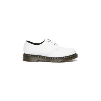 Dr. Martens pantofi DM27214113 Vegan 1461 femei, culoarea alb, cu toc plat de firma originali