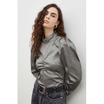 Gestuz bluză femei, culoarea gri, uni 10908570