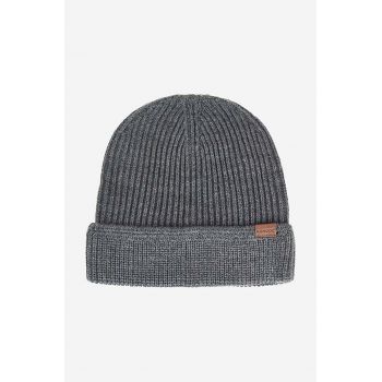 Kangol căciulă culoarea gri, din tricot gros K0702CO-FLANNEL