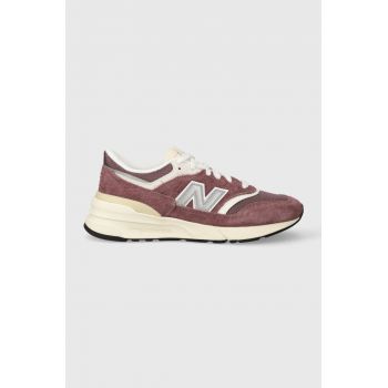 New Balance sneakers 997 culoarea bordo de firma originali