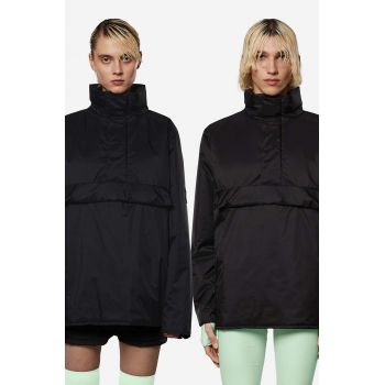 Rains geacă Fuse Anorak culoarea negru, de tranziție 15390-BLACK.