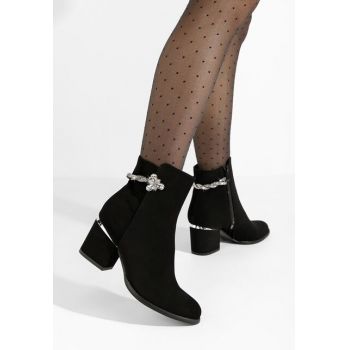 Botine elegante Cadenza negre