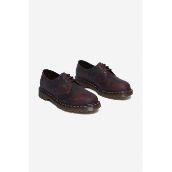 Dr. Martens pantofi 1461 Waxed bărbați, culoarea maro 30681294-BROWN de firma originali