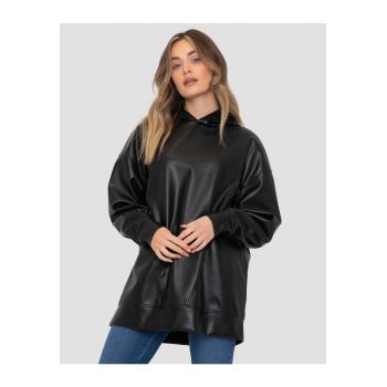Hanorac supradimensionat de piele ecologica Yves 2895