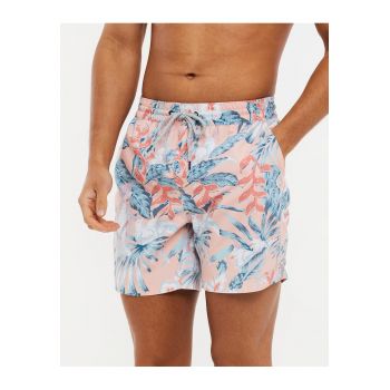 Pantaloni scurti de baie cu model tropical Belo 3619