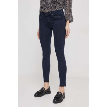 Pepe Jeans jeansi femei, culoarea albastru marin