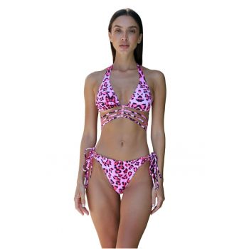 Slip cu prindere laterala si animal print Wild Waikiki 4425 ieftin