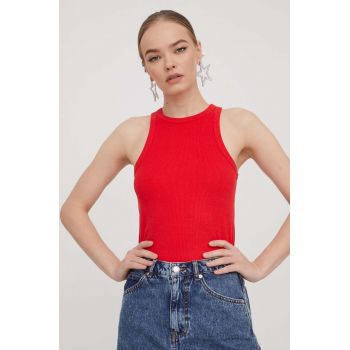 HUGO top femei, culoarea rosu