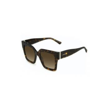 Ochelari de soare patrati cu aspect tortoise Edna