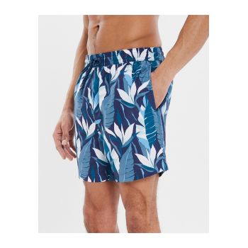 Pantaloni scurti de baie cu imprimeu tropical Ashdale