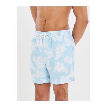 Pantaloni scurti de baie cu imprimeu tropical Sunset