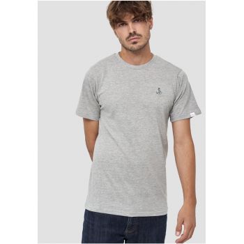 Tricou cu broderie pe piept Anker 2961