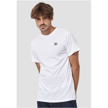 Tricou cu broderie pe piept Fliege 2963
