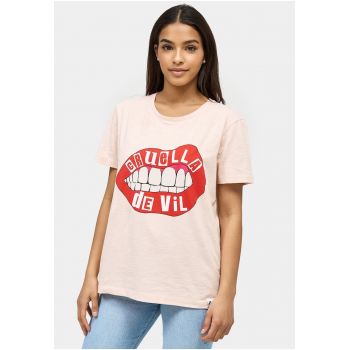 Tricou cu imprimeu Cruella Devil Lips 3989