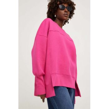 Answear Lab bluza femei, culoarea roz, neted
