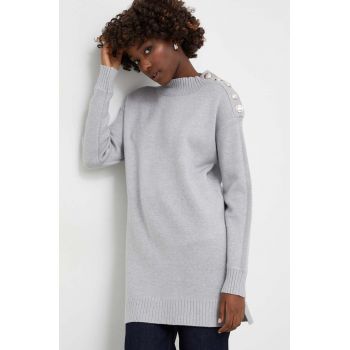 Answear Lab pulover femei, culoarea gri, cu turtleneck ieftin