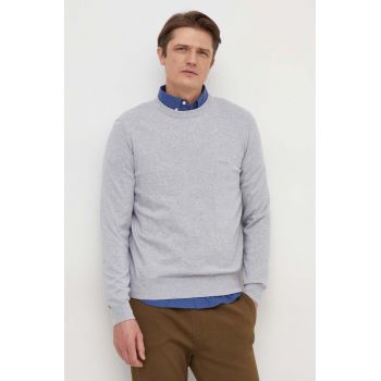 BOSS pulover de bumbac culoarea gri, light 50506023