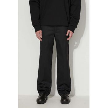 Dickies pantaloni de bumbac culoarea negru, mulata 873.BLK-BLACK