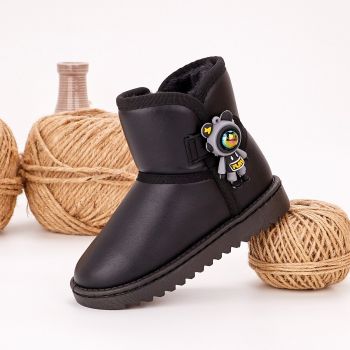 Ghete Baiat Tip UGG Negre Pruma