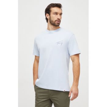 Tommy Jeans tricou din bumbac bărbați, cu imprimeu DM0DM17994