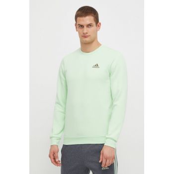 adidas bluză bărbați, culoarea verde, uni IN0326 ieftin