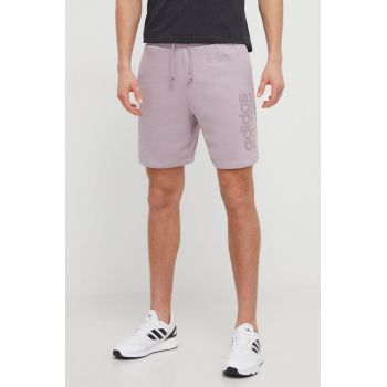 adidas pantaloni scurți bărbați, culoarea violet IW1196 ieftini