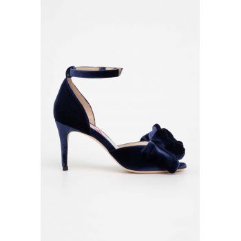 Custommade sandale Marita Velvet culoarea albastru marin, 998620031 de firma originale