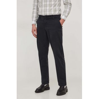 Pepe Jeans pantaloni barbati, culoarea negru, drept