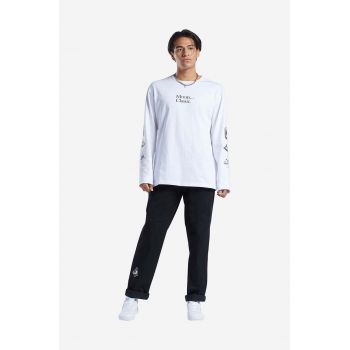 Reebok Classic longsleeve din bumbac Skateboard longsleeve Tee HT8175 culoarea alb, cu imprimeu HT8175-white