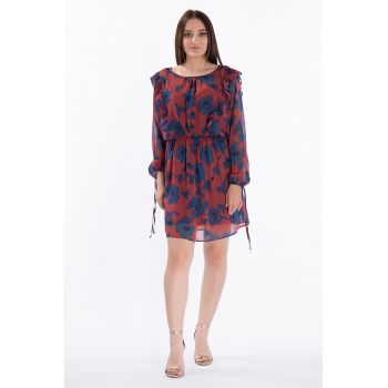 Rochie vaporoasa cu model floral