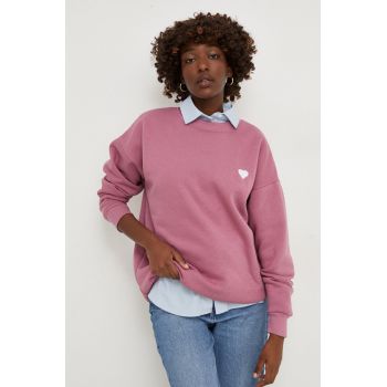 Answear Lab bluza femei, culoarea roz, neted