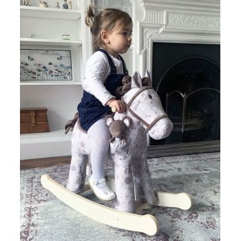 Jucarie ride on Little Bird Told Me Biscuit Skip Rocking Horse cu tesaturi senzoriale pentru fetite si baieti 9 luni + de firma original