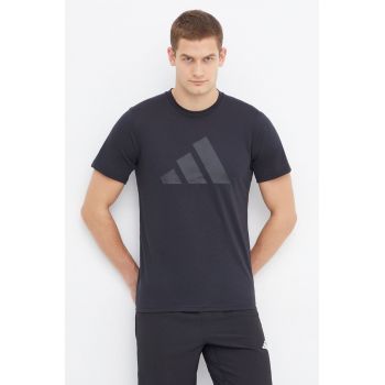 adidas Performance tricou de antrenament TR-ES culoarea negru, cu imprimeu IB8274