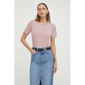 G-Star Raw tricou din bumbac femei, culoarea violet