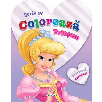 Jucarie Educativa Scrie si coloreaza printese