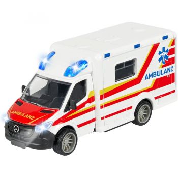 Jucarie Mercedes-Benz Sprinter ambulance, toy vehicle (white/red)