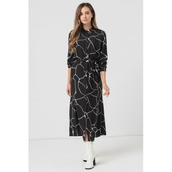 Rochie midi cu nasturi Paya