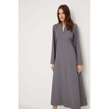 Answear Lab rochie din lana culoarea gri, maxi, oversize de firma originala