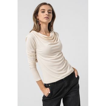 Bluza cu decolteu drapat Phine