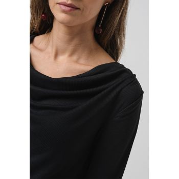 Bluza cu decolteu drapat Phine