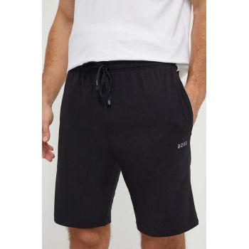 BOSS pantaloni scurți de lounge culoarea negru