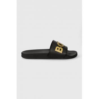 BOSS papuci Kirk barbati, culoarea negru, 50498241 de firma originali
