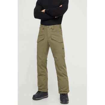Burton pantaloni Covert 2.0 Insulated culoarea verde de firma originala